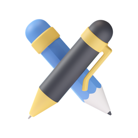 Pen And Penci  3D Icon