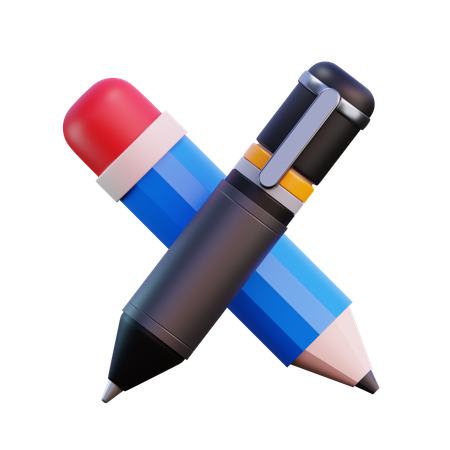 Pen And Pencil  3D Icon