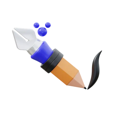 Pen and Pencil  3D Icon