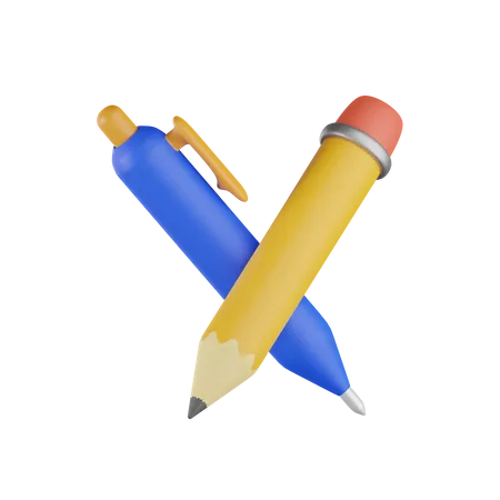 Pen And Pencil  3D Icon