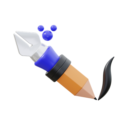 Pen and Pencil  3D Icon