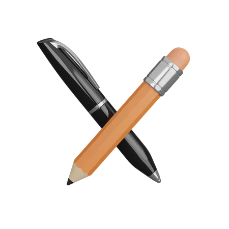 Pen And Pencil  3D Icon