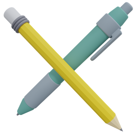 Pen And Pencil  3D Icon