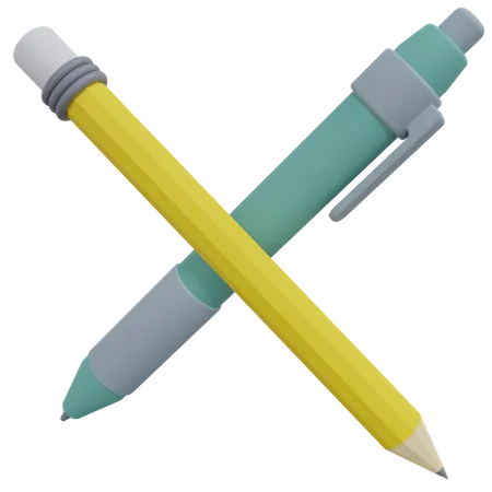 Pen And Pencil  3D Icon