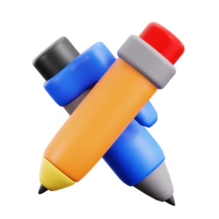 Pen And Pencil  3D Icon