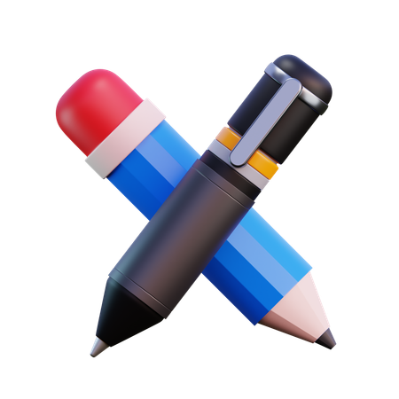 Pen And Pencil  3D Icon