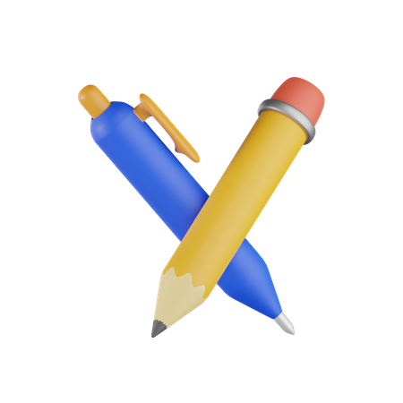 Pen And Pencil  3D Icon