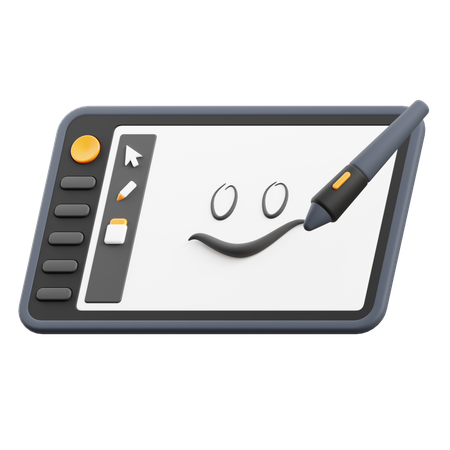 Pen Display  3D Icon