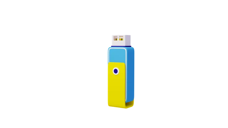 Pen Drive  3D Icon