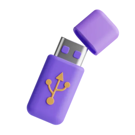 Pen Drive  3D Icon