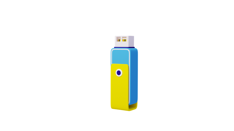 Pen Drive  3D Icon