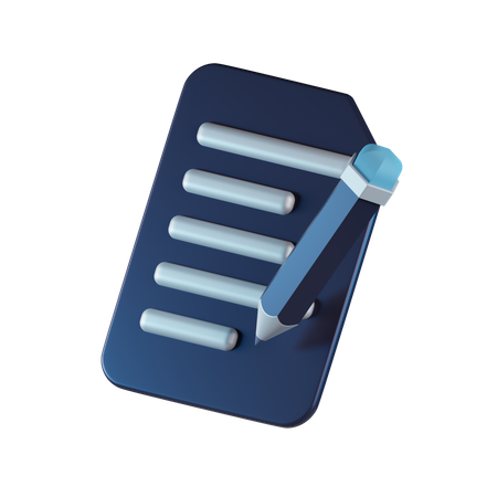 Pen Edit  3D Icon