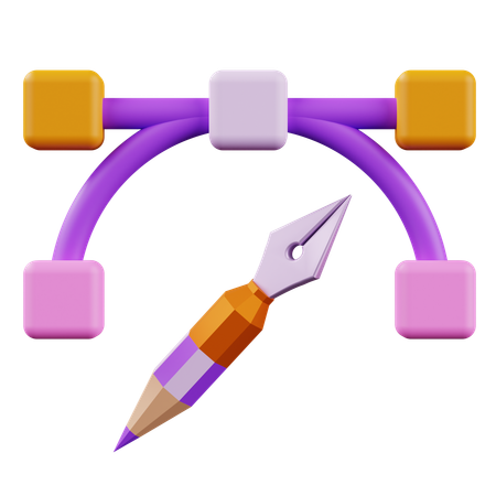 Pen Gradient  3D Icon