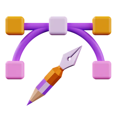 Pen Gradient  3D Icon