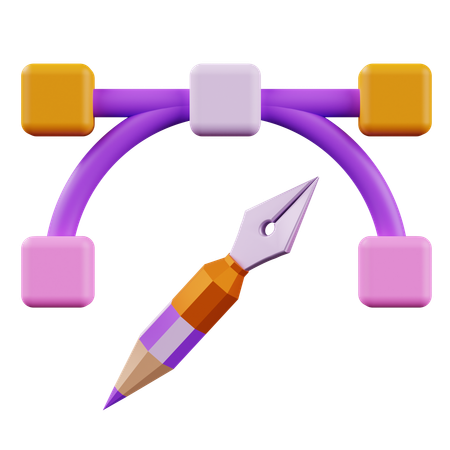 Pen Gradient  3D Icon