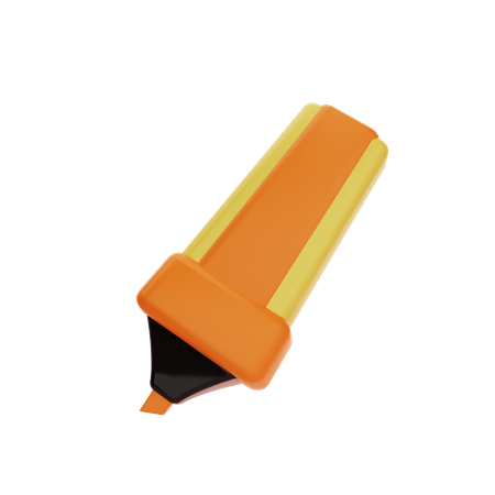Pen highlighter  3D Icon