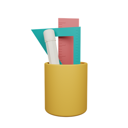 Pen Holder  3D Illustration