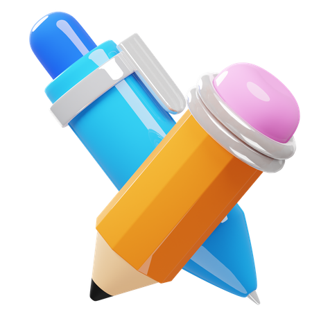 Pen & Pencil  3D Icon