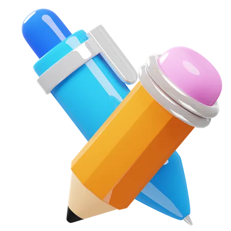 Pen & Pencil  3D Icon
