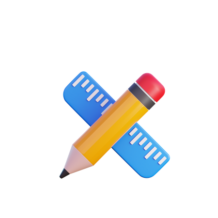 Pen Ruler  3D Icon