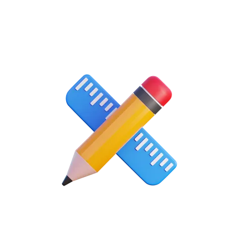 Pen Ruler  3D Icon