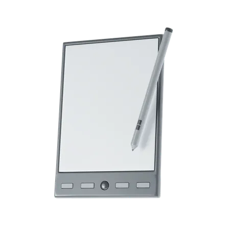 Pen Tablet 3 D Icon Illustration 3D Icon