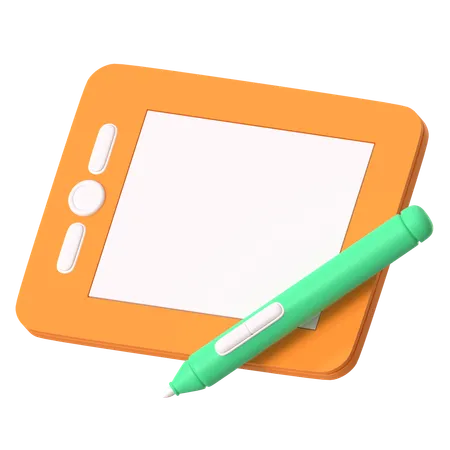 Pen tablet  3D Icon