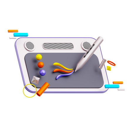 Pen tablet  3D Icon