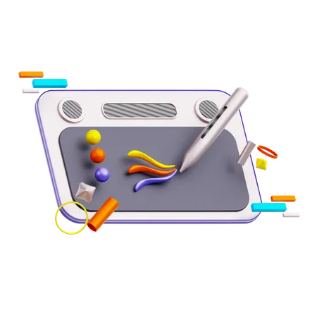 Pen tablet  3D Icon