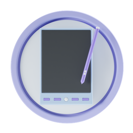 Pen Tablet  3D Icon