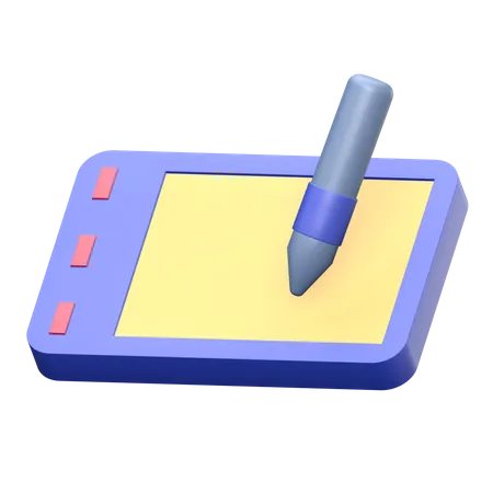 Pen tablet  3D Illustration