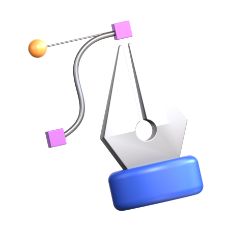 Pen Tool  3D Icon