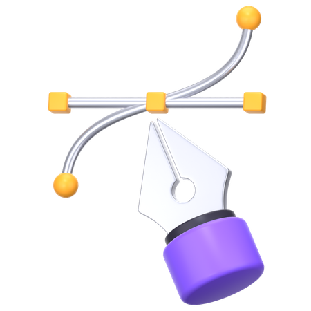 Pen Tool  3D Icon