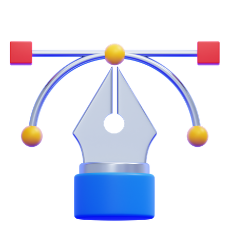 Pen Tool  3D Icon