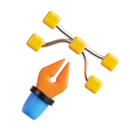 Pen Tool  3D Icon