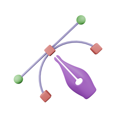 Pen Tool  3D Icon