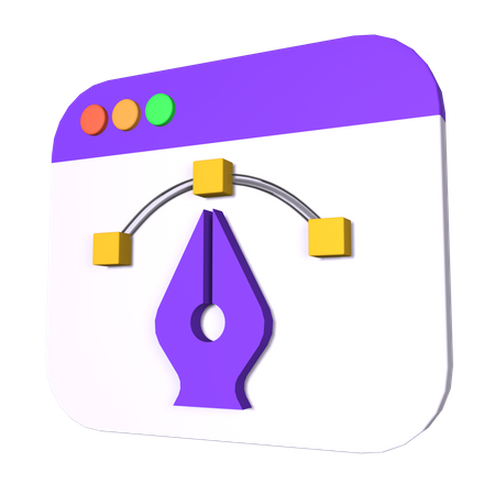 Pen Tool  3D Icon