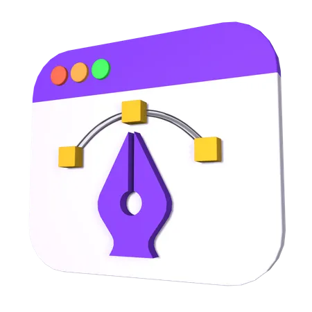 Pen Tool  3D Icon