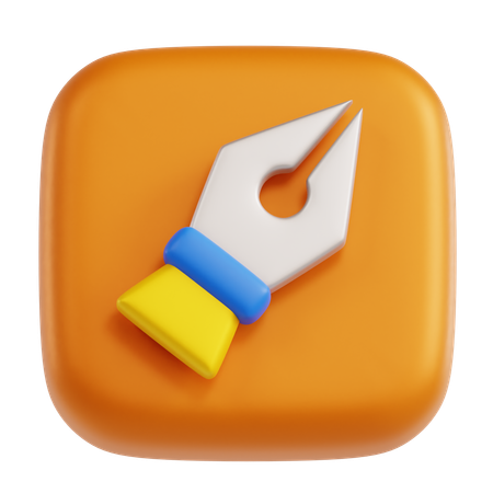 Pen Tool  3D Icon