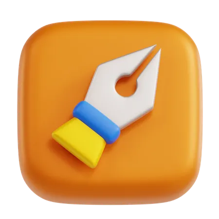 Pen Tool  3D Icon