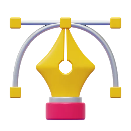 Pen Tool  3D Icon