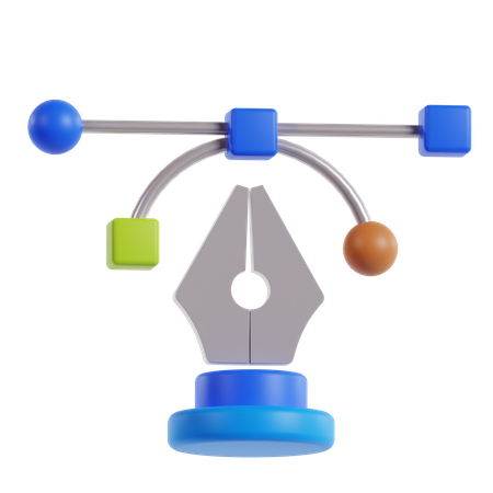 Pen Tool  3D Icon