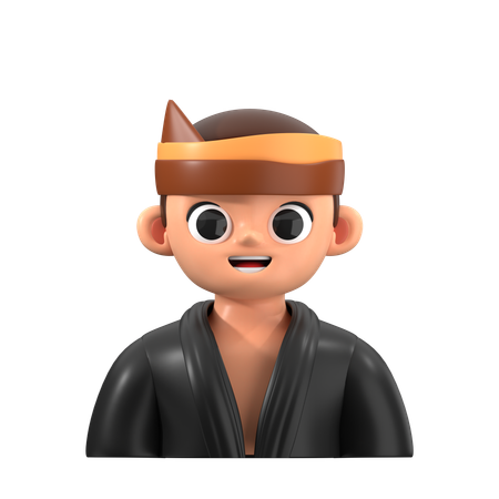 Pencak Silat Fighter Avatar  3D Icon