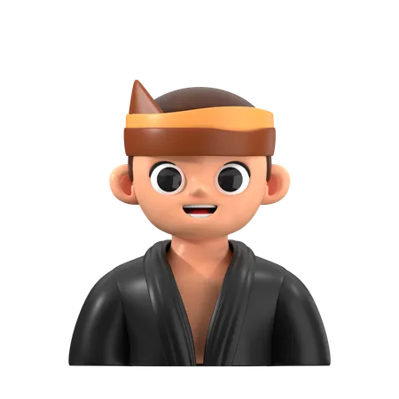 Pencak Silat Fighter Avatar  3D Icon