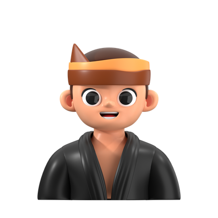 Pencak Silat Fighter Avatar  3D Icon