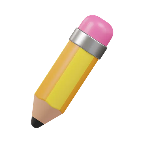 Pencil 3 D Illustration 3D Icon