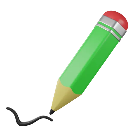 A 3 D Pencil Illustration Or Icon It Can Use For Web App And More 3D Icon