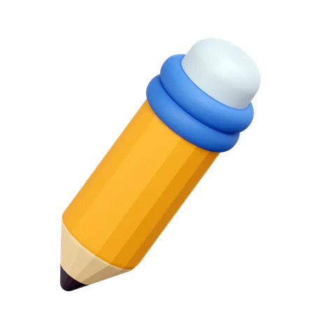 Pencil Illustration 3D Icon