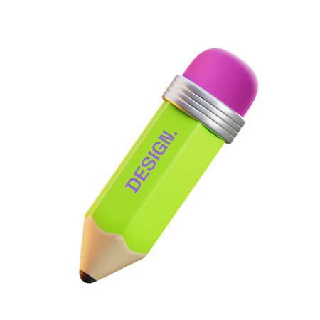 연필  3D Icon
