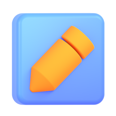 Pencil  3D Icon